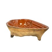 Moule à pâté en terre cuite française antique