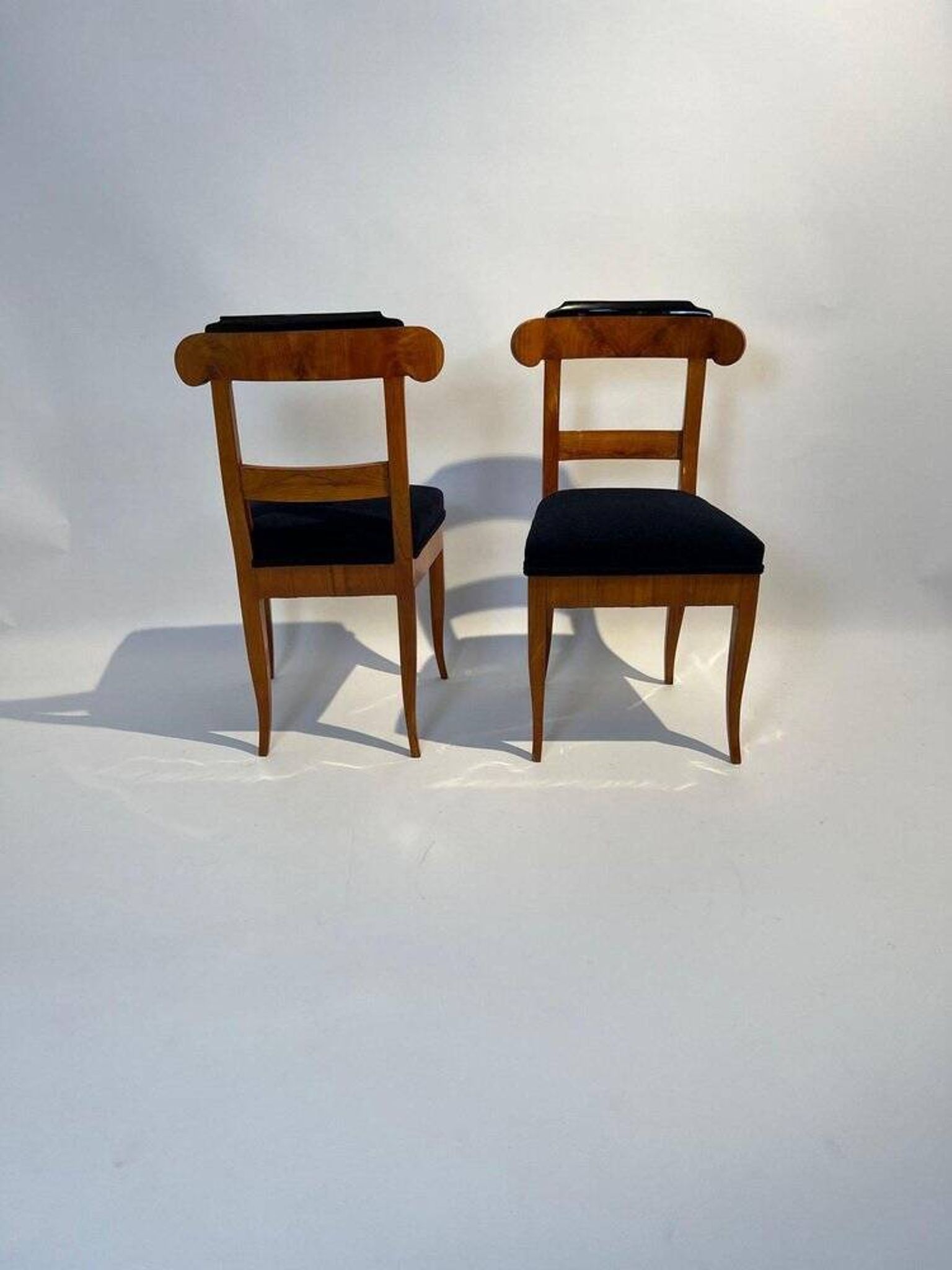 Biedermeier Chairs in Cherry Wood, Germany, 1830s, Set of 5