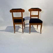 Biedermeier Chairs in Cherry Wood, Germany, 1830s, Set of 5