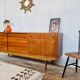 Petite enfilade vintage en teck 200 cm