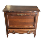 Petite commode en chêne à abattant – Mid-Century