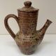 Large pyrite stoneware coffee pot, workshop work, 1970.