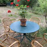 Lot de 4 fauteuils adultes en rotin