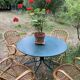Lot of 4 adult rattan chairs