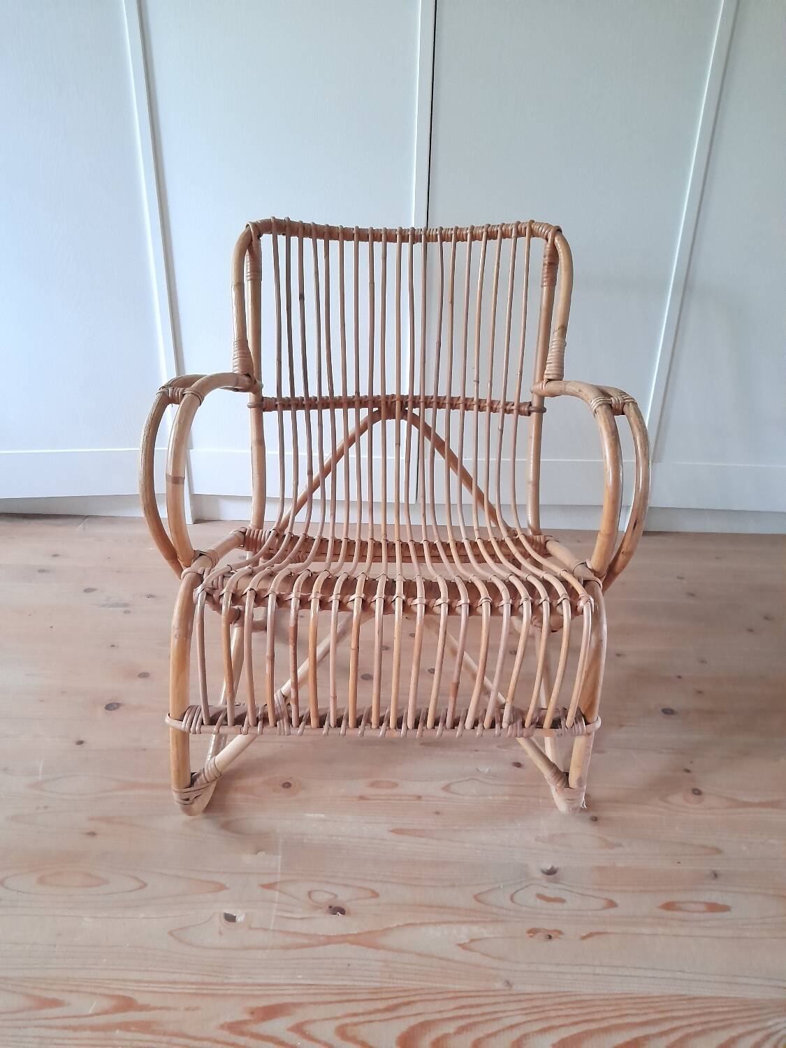 Belse 8 rattan armchair from the 60s