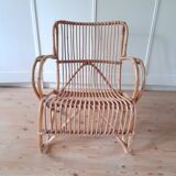 Belse 8 rattan armchair from the 60s
