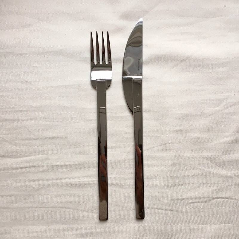 Fourchette + Couteau modèles Stockholm Boda Nova