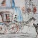 Salvador dali: new york city - plaza, signed lithograph - 1981