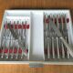 Complete silver-plated cutlery set of 61 pieces, Pearls model - in good condition.