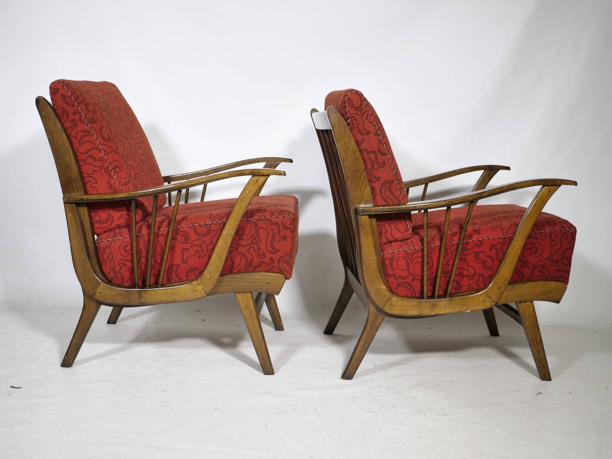 French Mid-Century Cocktail Armchair Set 1960s