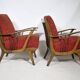 French Mid-Century Cocktail Armchair Set 1960s