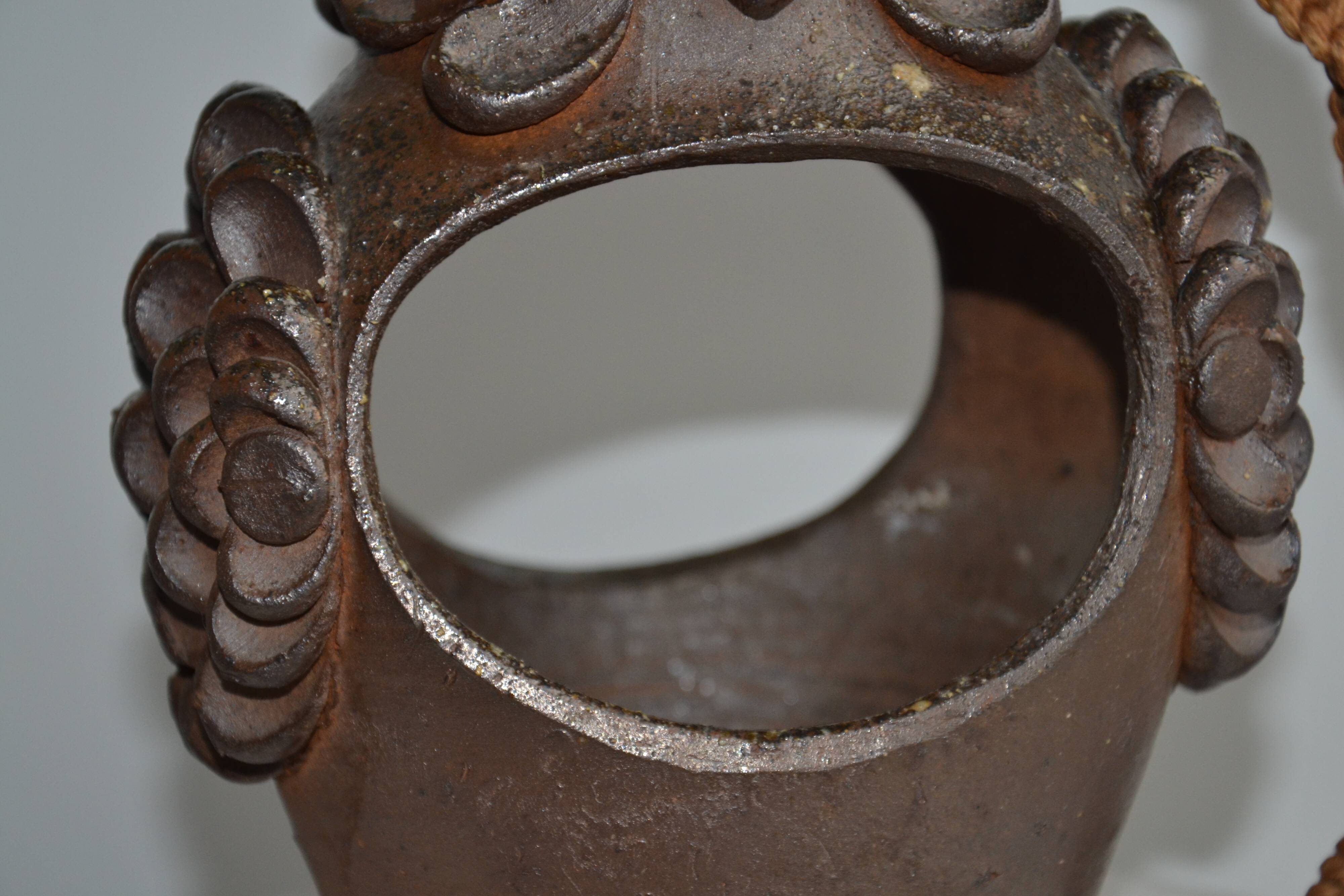 Sculpture/Owl Lantern ceramic 1950s