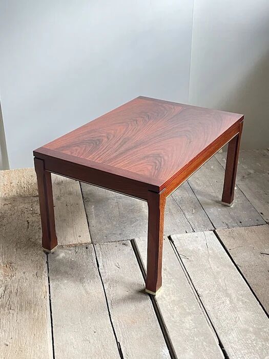 Modern Mahogany and Brazilian Rosewood Side Table Sweden circa 1960s