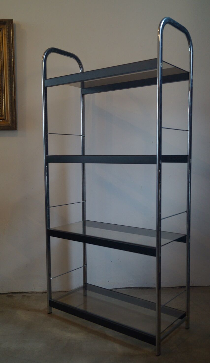 Bookcase 1970 chrome
