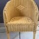 Fauteuil enfant en rotin vintage
