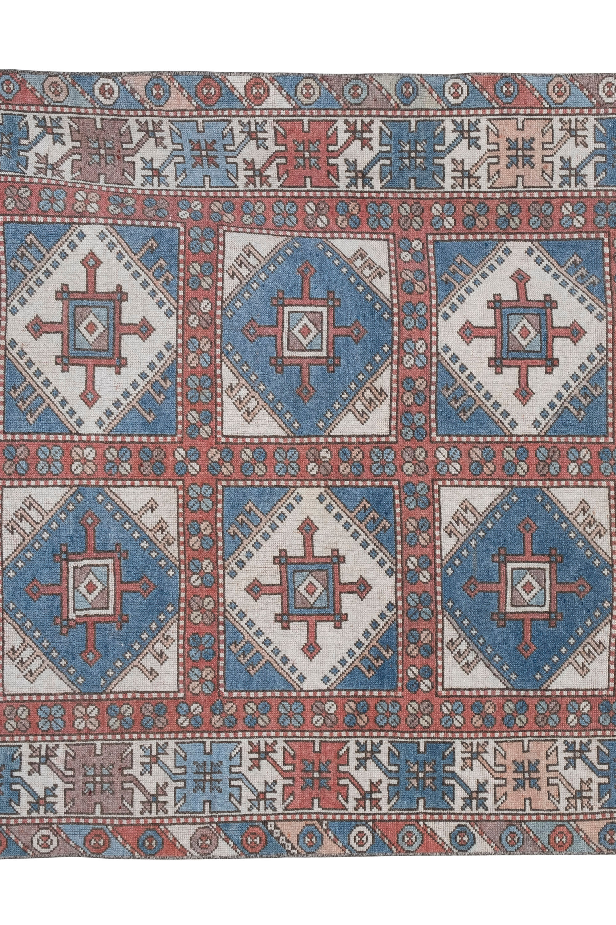 Vintage Turkish Oushak Rug 143 x 213 cm