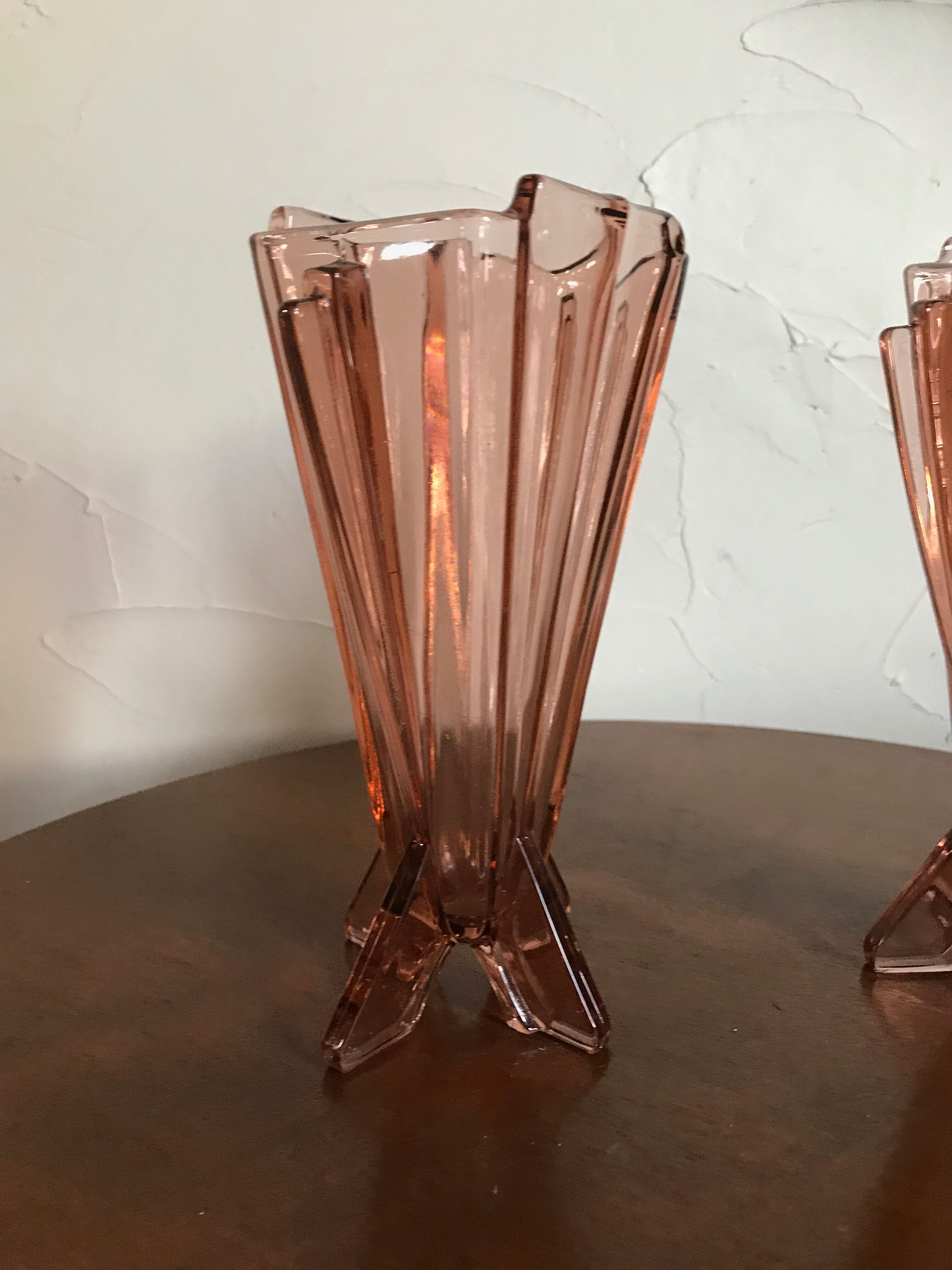 Paire de vases en cristal