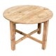 Round stripped solid pine kitchen table 98cm