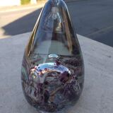 Maur-Vieil Bob Le Bleis vintage 70's glass paste paperweight with inclusions