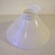 Old white opaline glass lamp shade chandelier ceiling light fixture