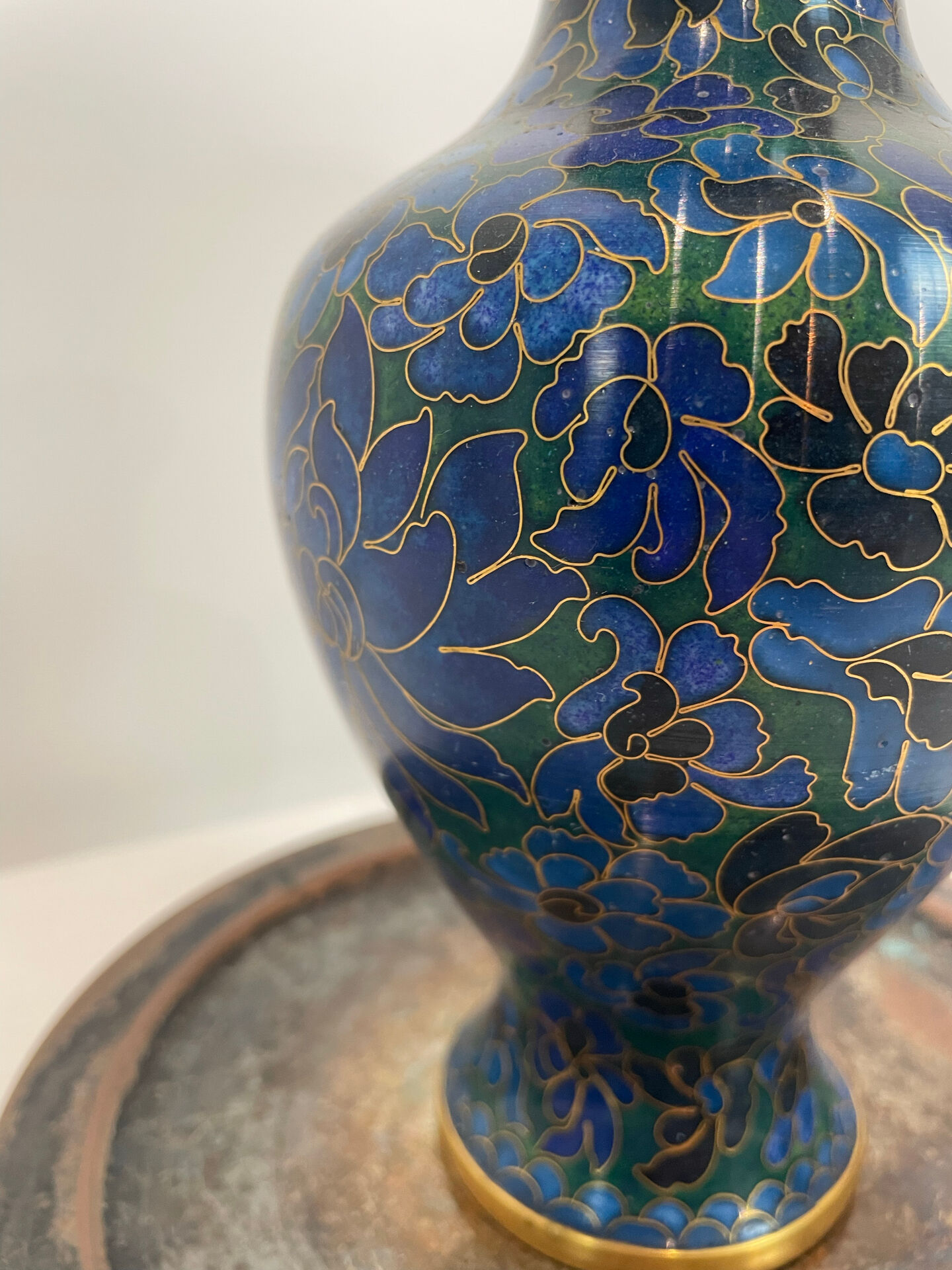 Chinese cloisonné vase