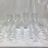 Service de verre en cristal art déco