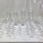 Art deco crystal glass service