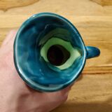 Ceramic vase pitcher signed