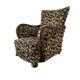 Vintage brown floral patterned cocktail chair/armchair