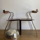 Pair of chairs design in wood and metal model "rio" by Pascal Mourgue