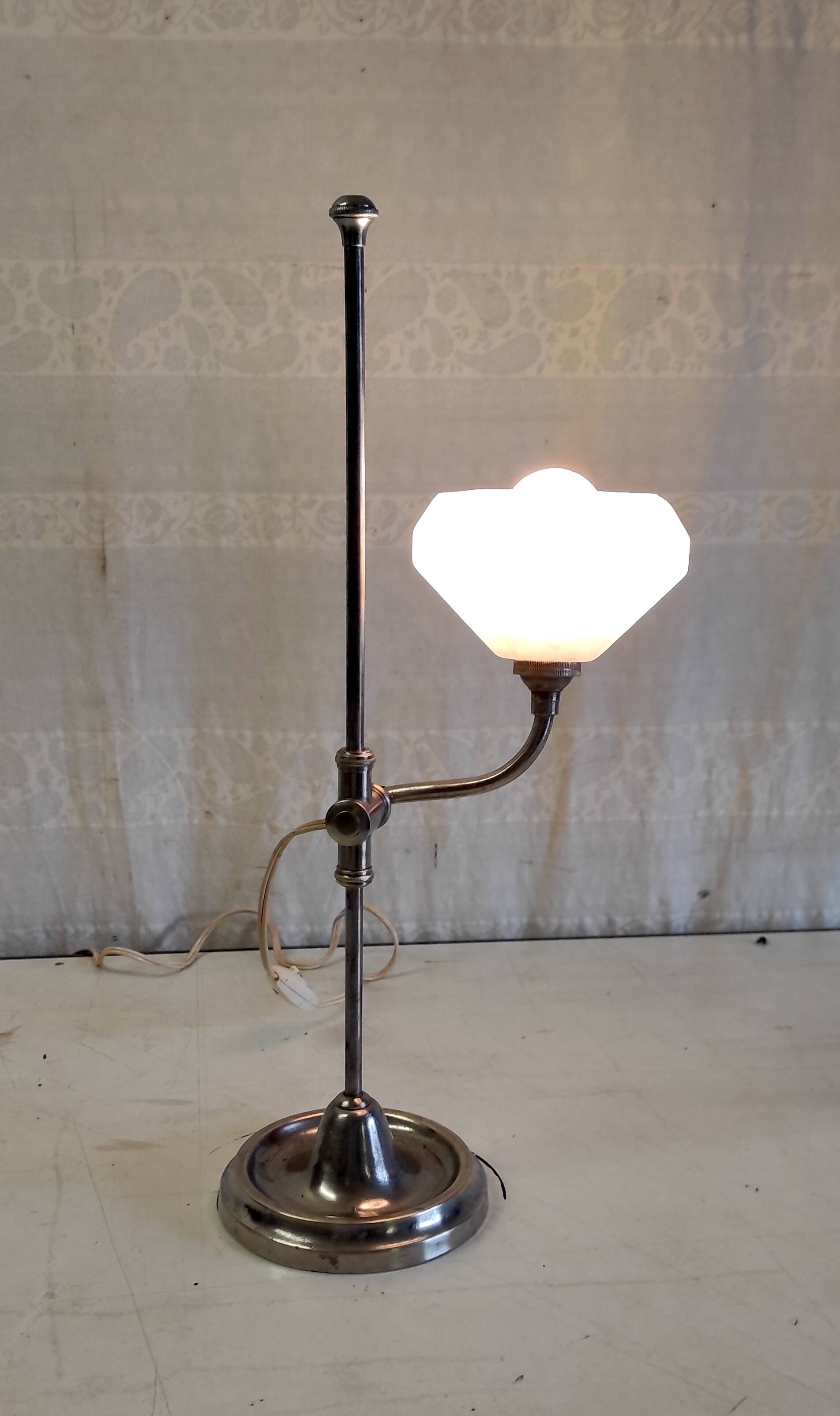 Art-deco adjustable table lamp - 1930s/40s
