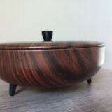 Box metal candy tripod decoration faux wood Scandinavian design