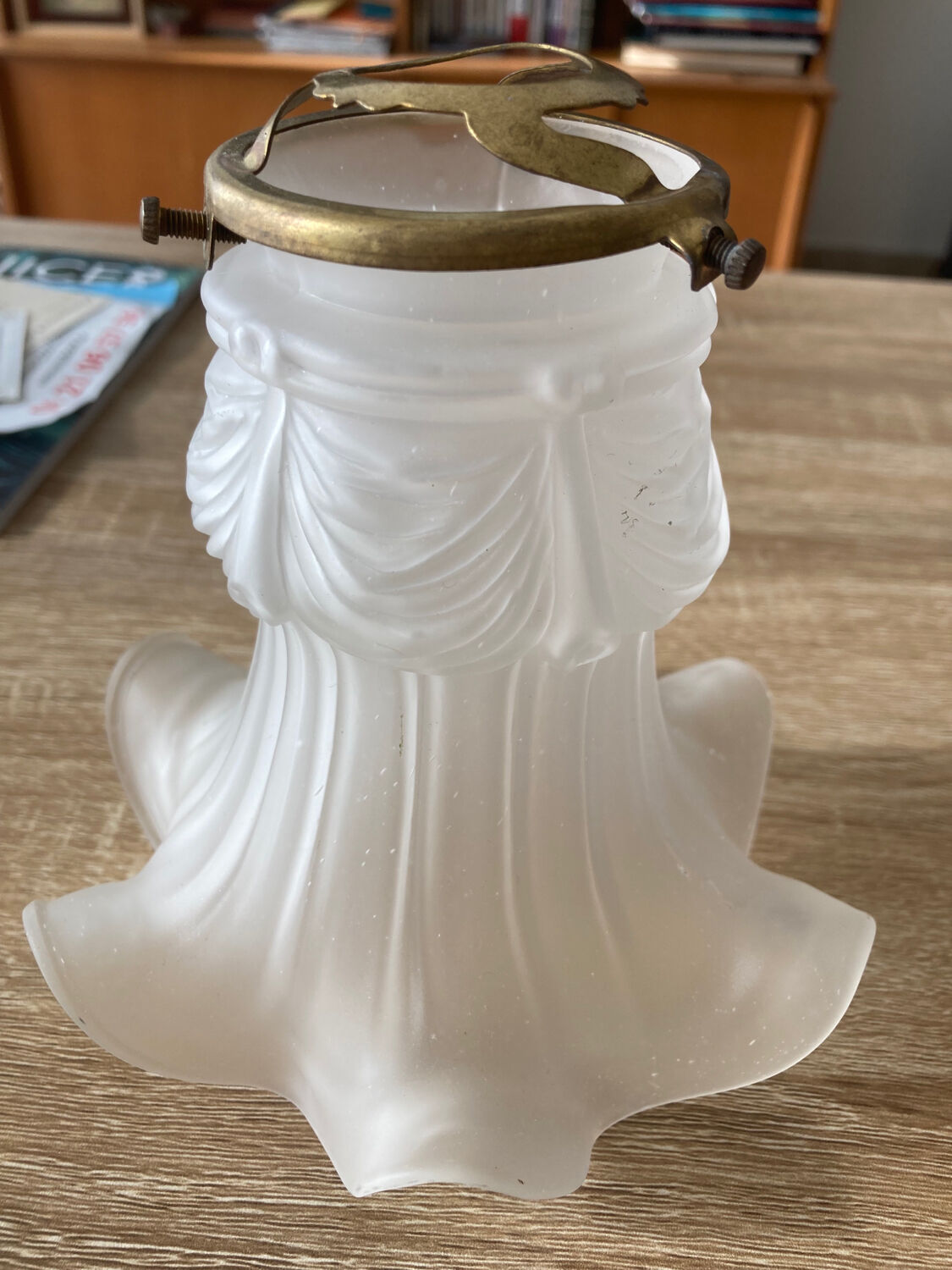 Tulip opaque white glass