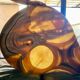 Table basse en onyx forme libre