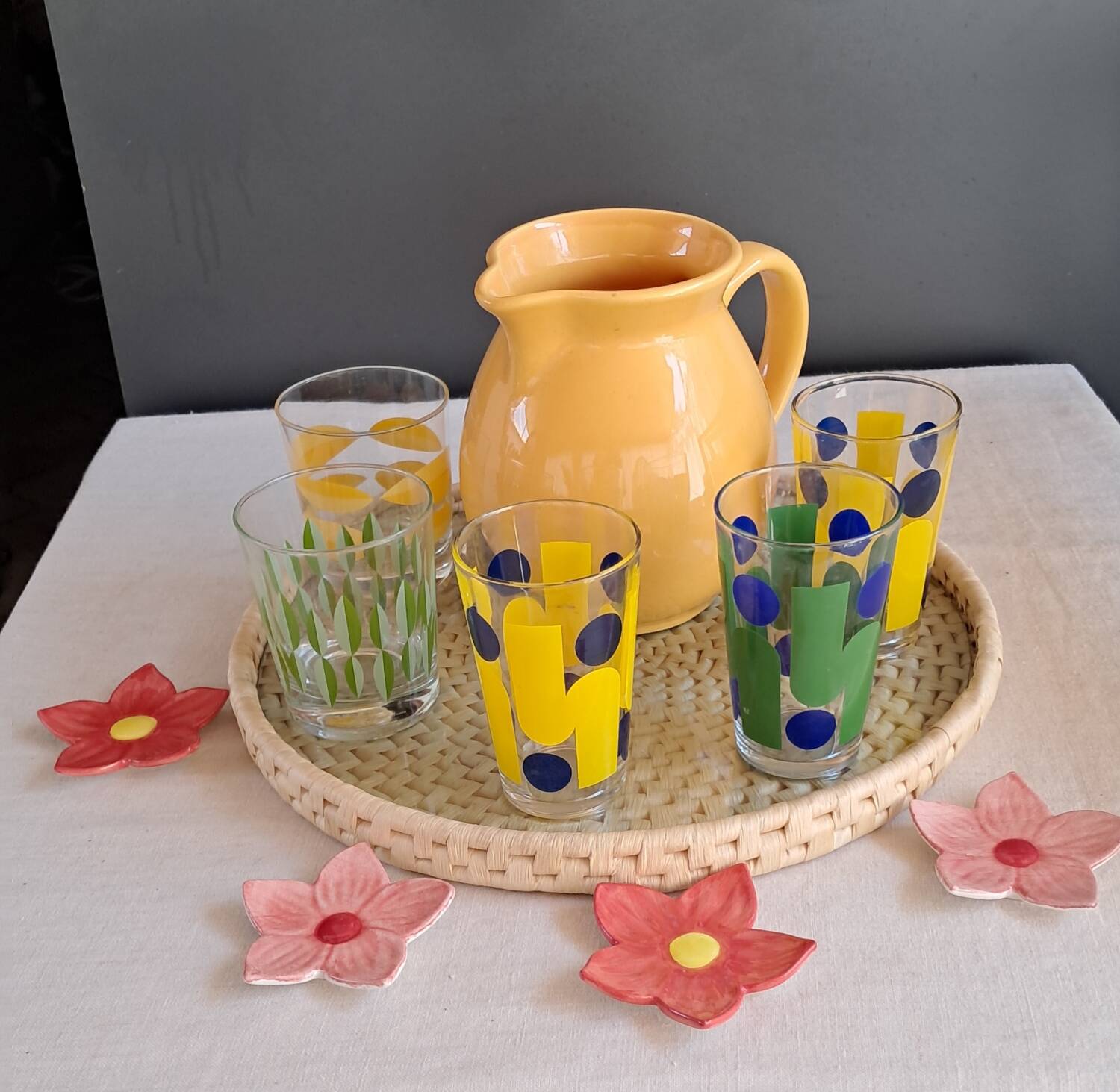 Carafe and glasses
