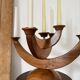 Swedish vintage wooden candle holder