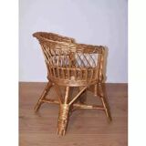 Children's wicker armchair from the 60s