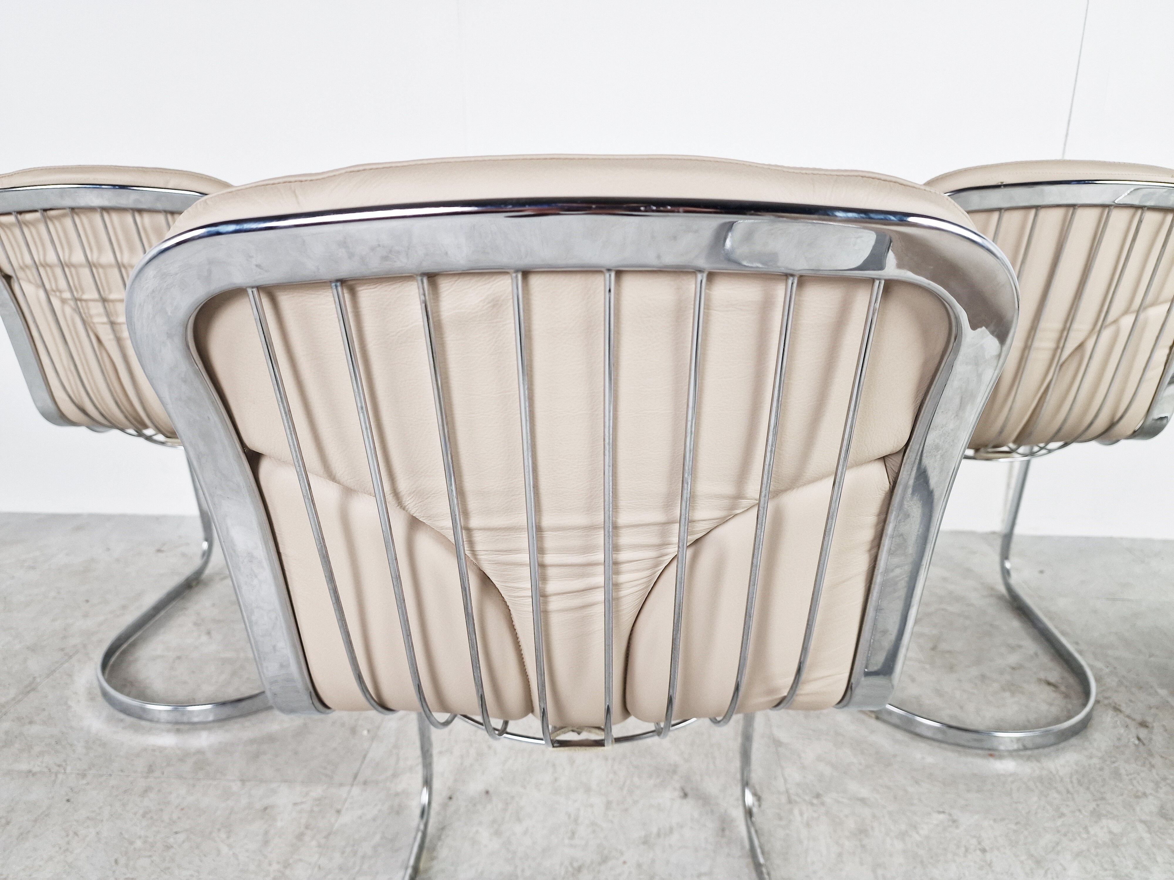 Vintage dining chairs for cidue, 1970