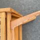 Commode bois et rotin