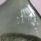 Glass bottle lady jeanne green flat 2 liters