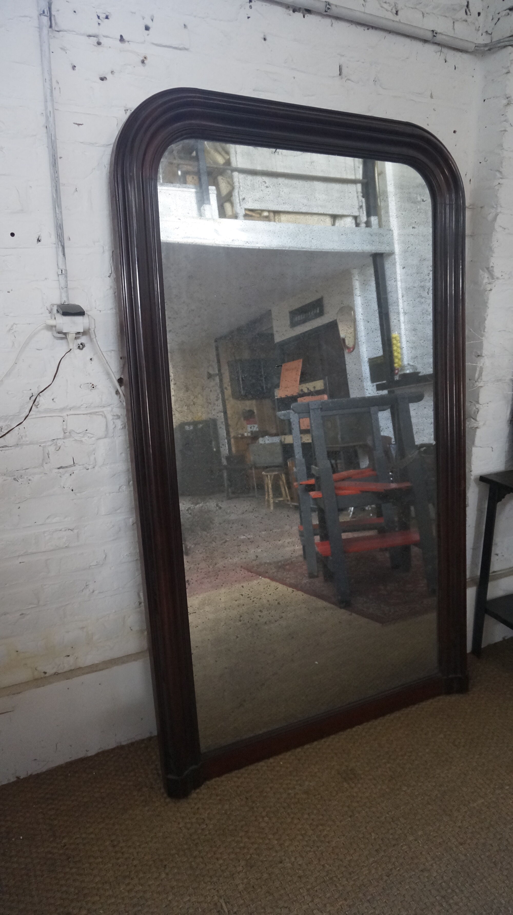 Large mahogany mirror 110x182cm