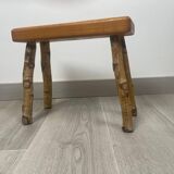 Brutalist rectangular handmade stool