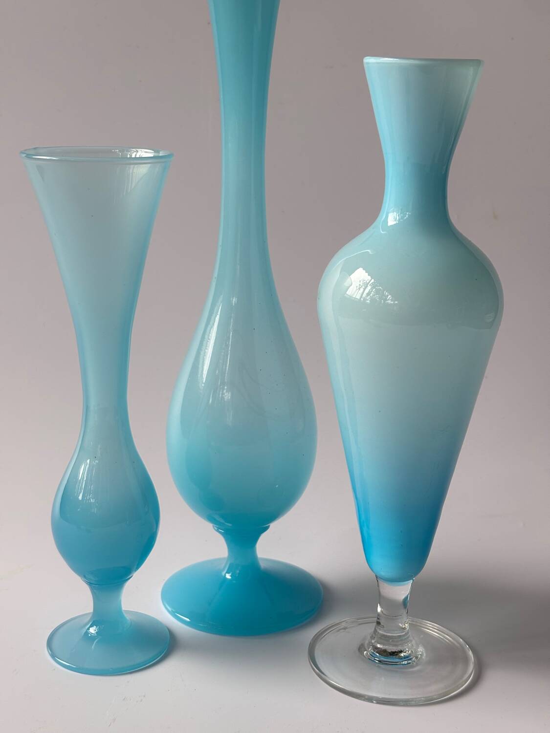 Vintage opaline vases