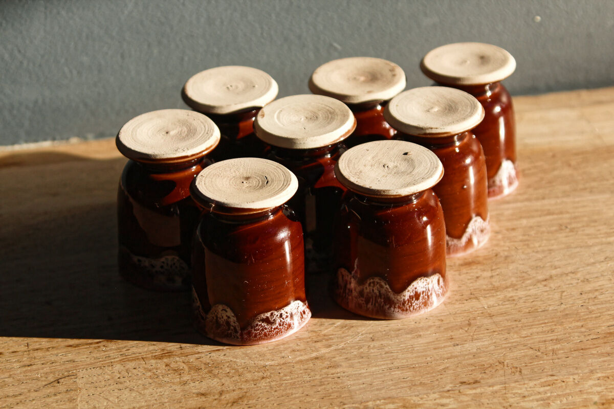 Lot de 8 coquetiers vintage