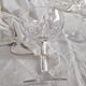 1 Val Saint Lambert crystal champagne glass, Nestor model, Hamle cut