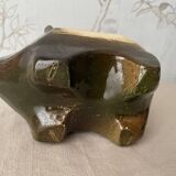 Handmade ceramic solifiore in the shape of a hedgehog