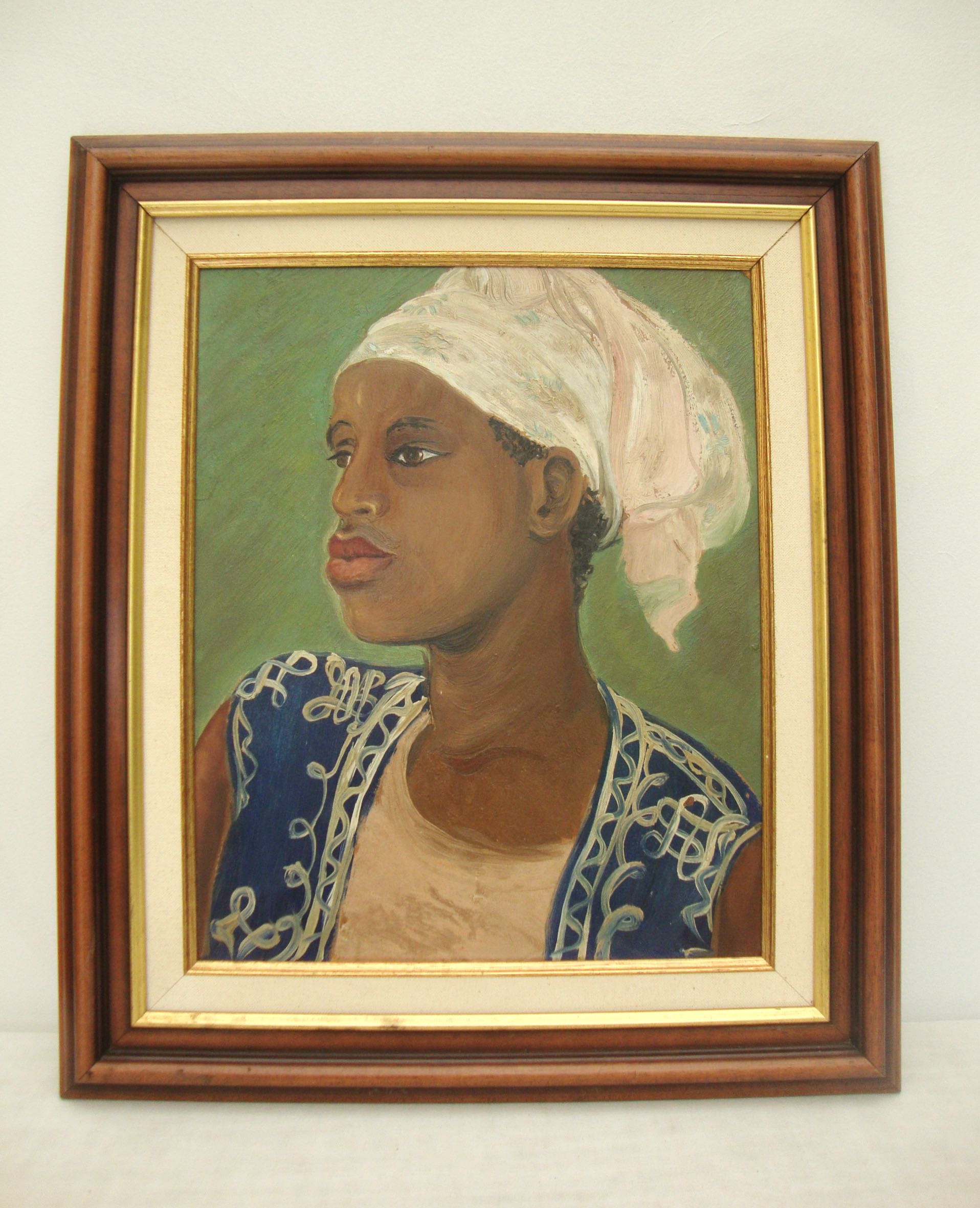 Tableau ancien portrait à l’huile
