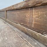 19th-century church pew, 245 cm long