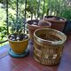 Bamboo and brass basket circa 1960 italy