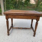 Rectangular cane piano stool